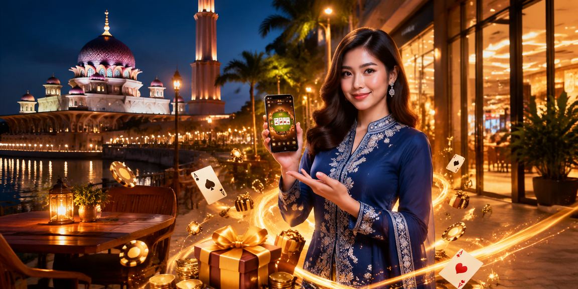Pengguna di Putrajaya menikmati permainan dalam talian dengan pakaian baju kurung tradisional